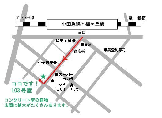 サロン気楽東京院マップ地図